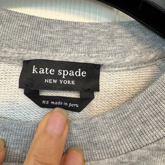 kate spade Gray and Blue Crew Neck Sweater - Picture 2 of 5